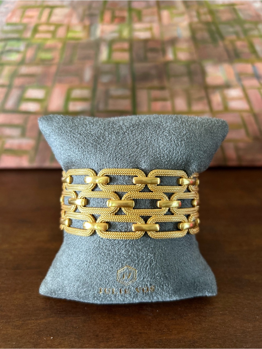 Julie Vos Gold Multi-Row Chain Link Bracelet